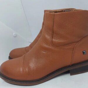 Franco Sarto Women's Ankle Boots sz 8 HERO Leather zipper Brown